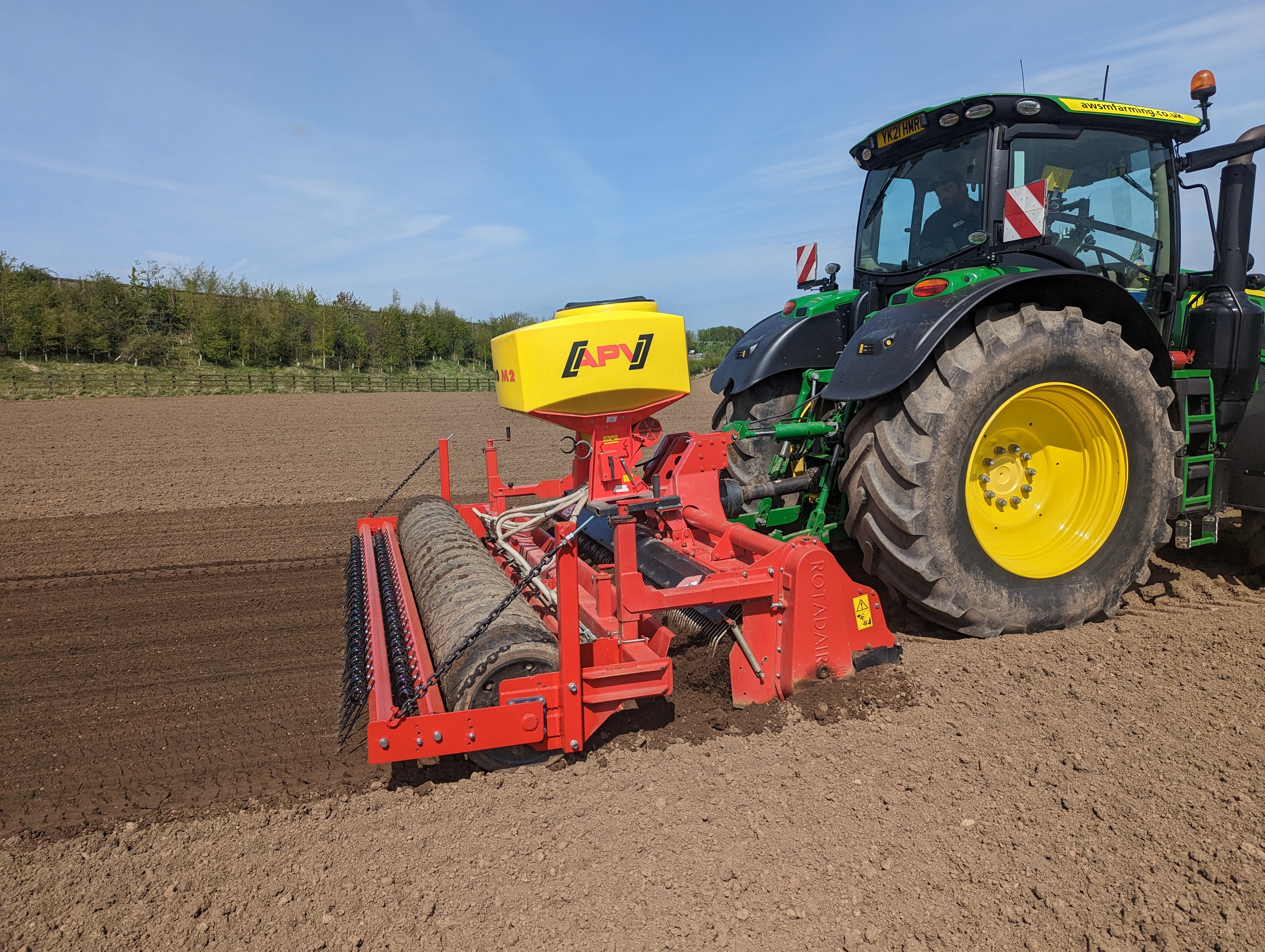 Rotadairon RX370 with APV Air Seeder for sale